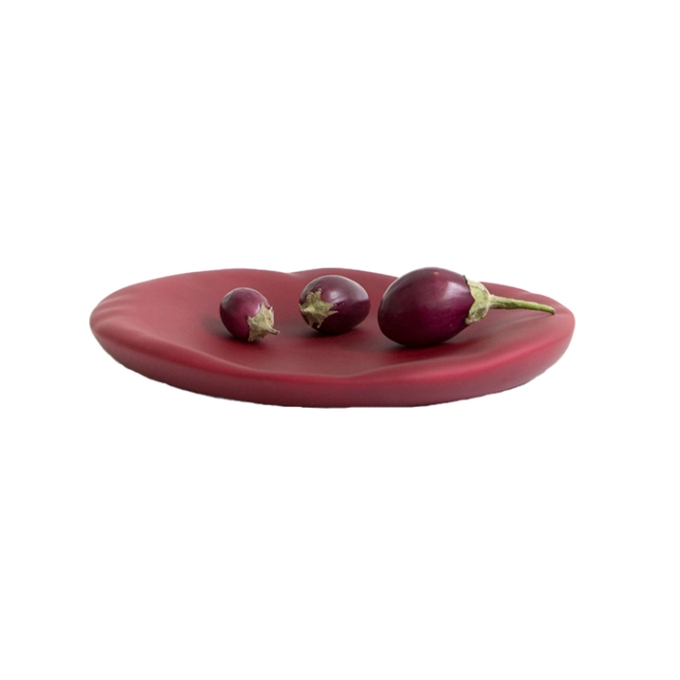 Centre de table & corbeille Coupe CANOVA Large Bordeaux MOUSTACHE