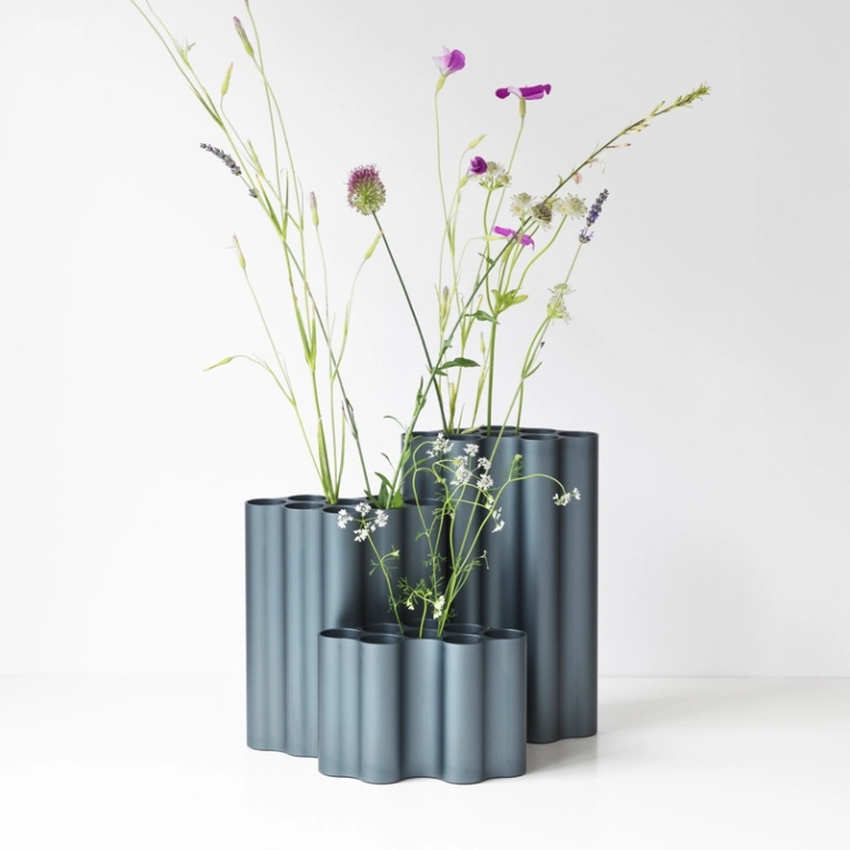Vase Vase NUAGE small Bleu acier VITRA