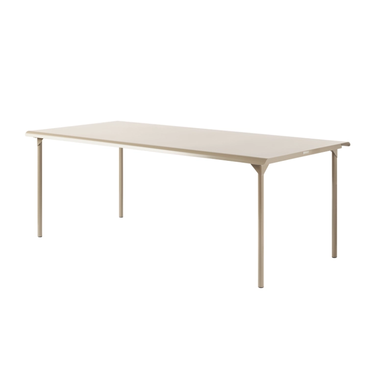 Table extérieur Table PATIO 200x100 Beige gris TOLIX