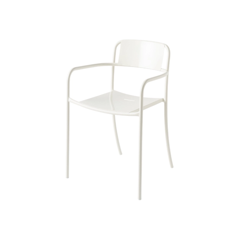 Fauteuil extérieur Petit fauteuil PATIO PLEIN Blanc pur TOLIX