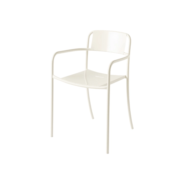 Fauteuil extérieur Petit fauteuil PATIO PLEIN  Blanc perlé TOLIX