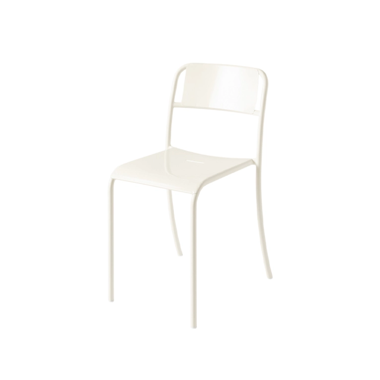 Chaise extérieur Chaise PATIO PLEIN  Blanc perlé TOLIX