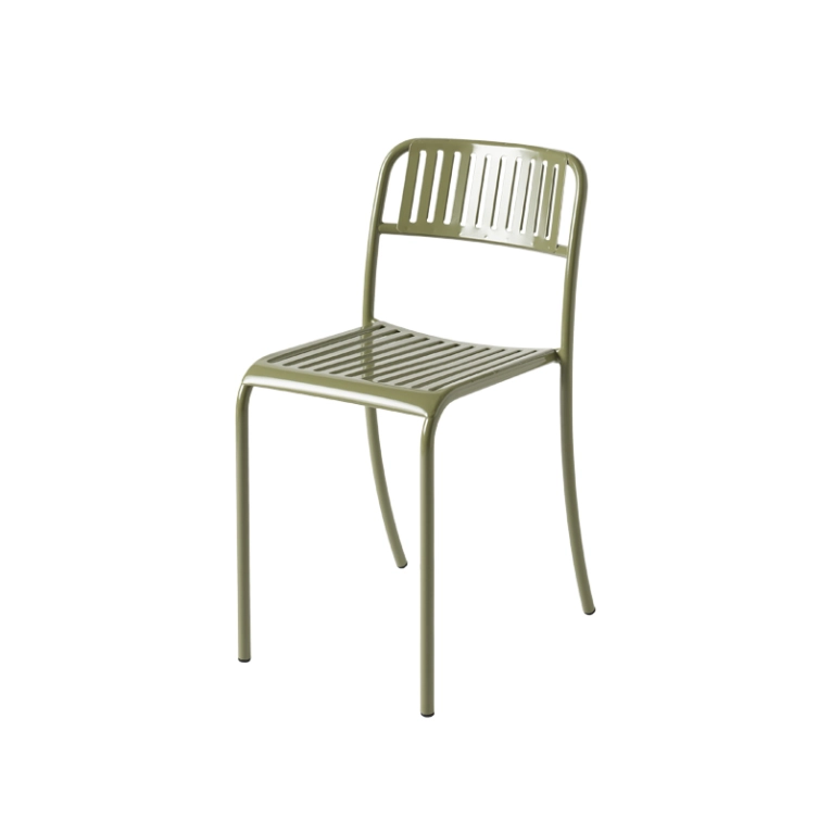 Chaise extérieur Chaise PATIO LAMES Vert jonc TOLIX
