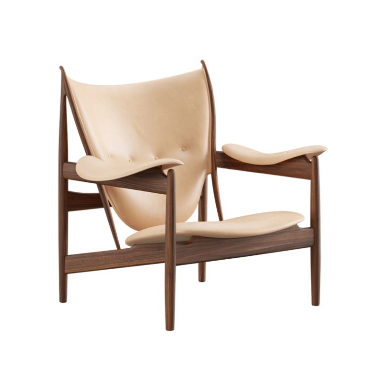 Fauteuil CHIEFTAIN Cuir Vegetal nature HOUSE OF FINN JUHL
