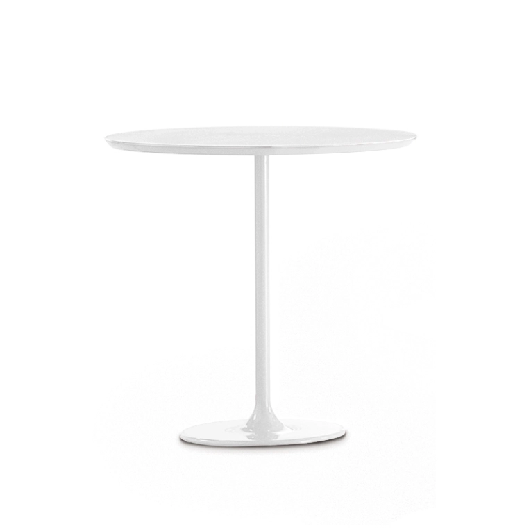 Table d'appoint guéridon DIZZIE 51x47 Blanc ARPER