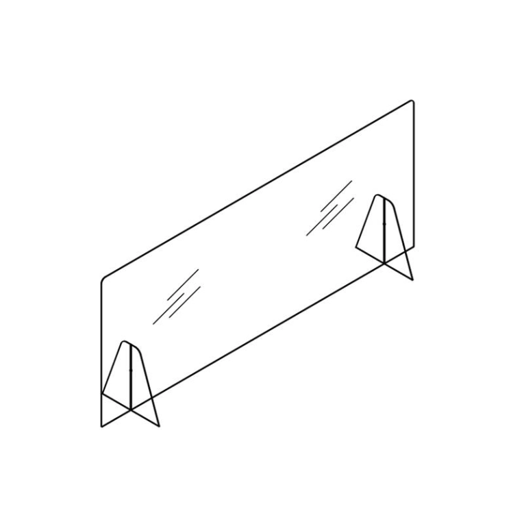 Accessoire de bureau Ecran de protection SAFE base méthacrylate SILVERA PRO