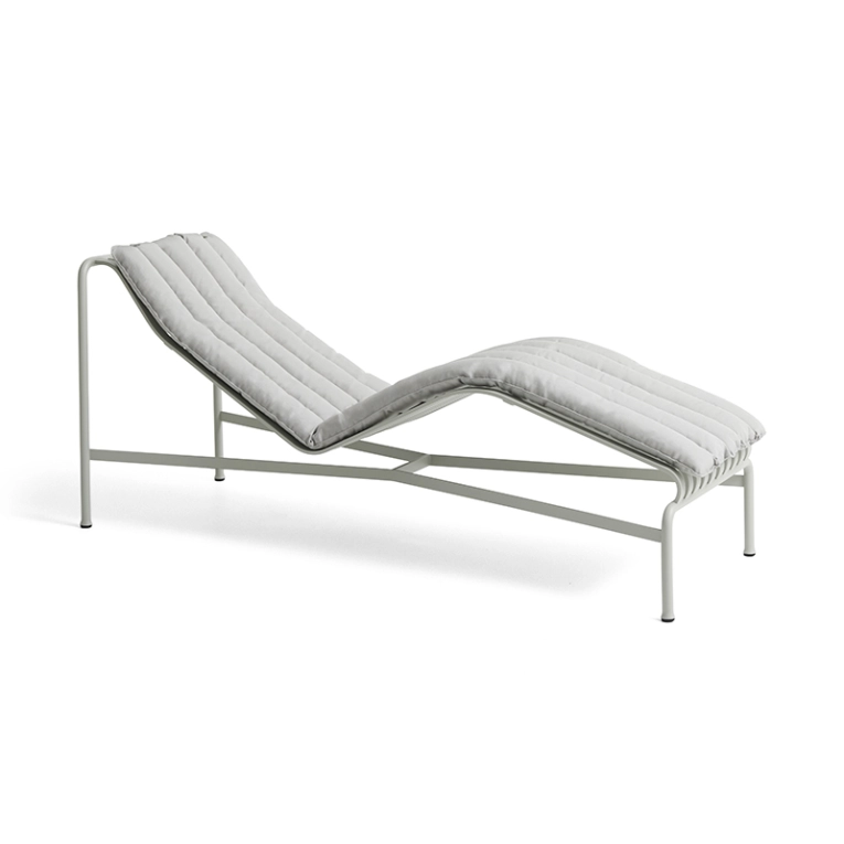 Accessoire extérieur Coussin PALISSADE SOFT QUILTED pour chaise longue Gris clair HAY