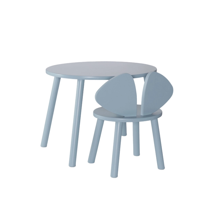 Table enfant Chaise et table MOUSE SET 2 à 5 ans Bleu NOFRED