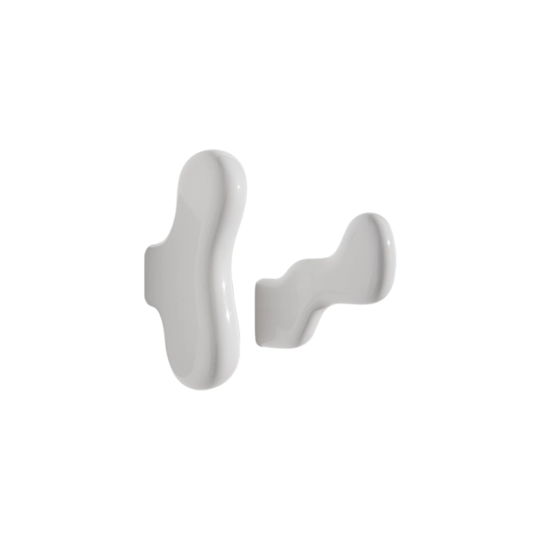 Patère Design Set de 2 patères KLUMP Blanc PETITE FRITURE