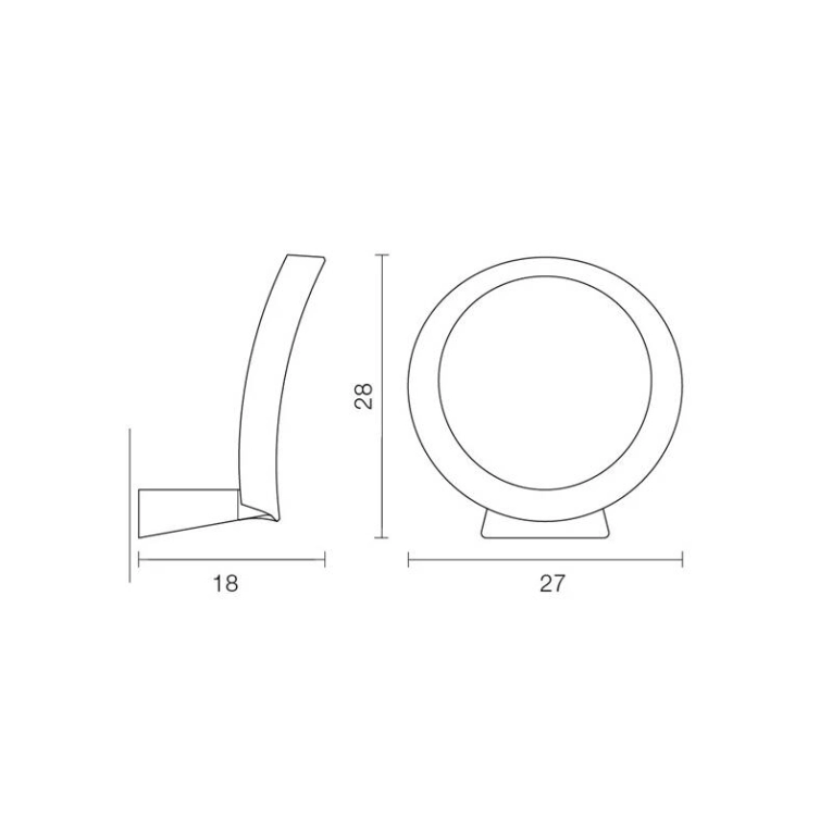 Applique LED+O Blanc MARTINELLI LUCE