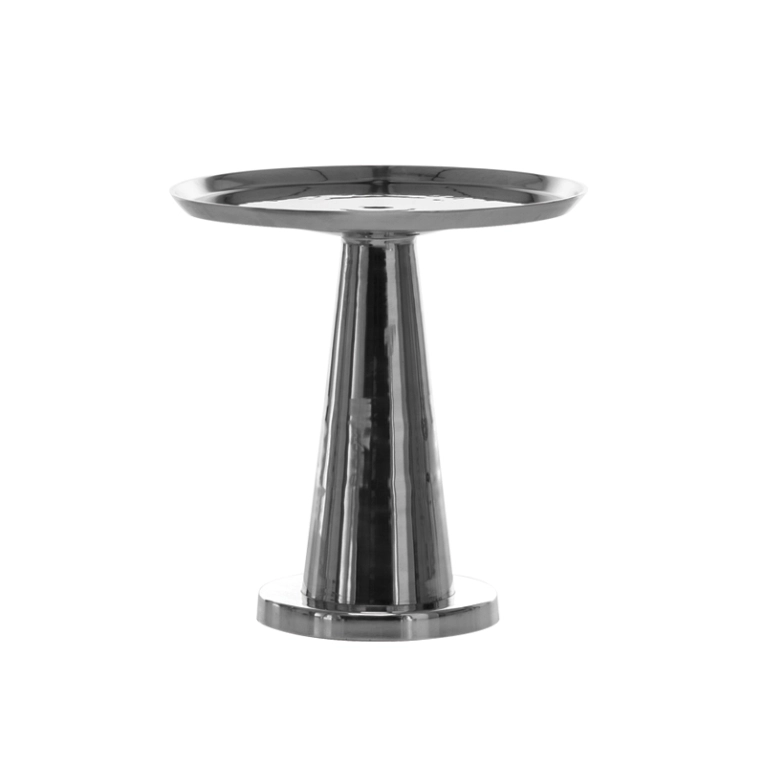 Table d'appoint guéridon NEXT 142 Aluminium poli GERVASONI