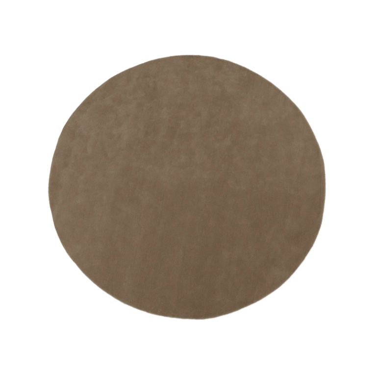 Tapis Tapis STILLE Rond Ø 240 Brun cendré FERM LIVING