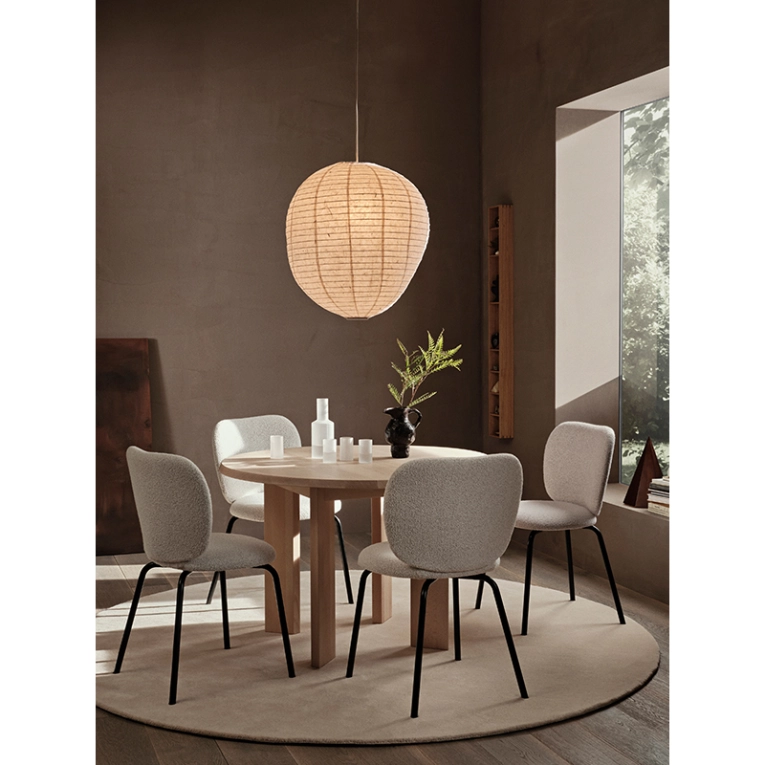 Tapis Tapis STILLE Rond Ø 240 Brun cendré FERM LIVING