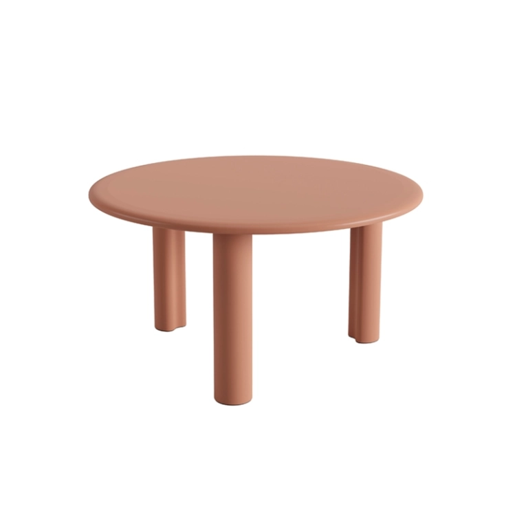 Table basse GHIA Ø 70 3 pieds Rouge terracotta ARPER