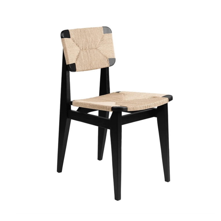 Chaise C-CHAIR Corde Noir GUBI