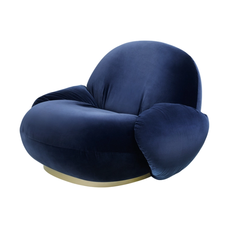 Fauteuil PACHA avec accoudoirs Velvet 4958 GUBI