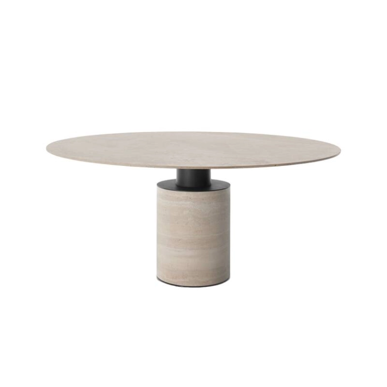 Table CRESO Ø 130 Travertin ACERBIS