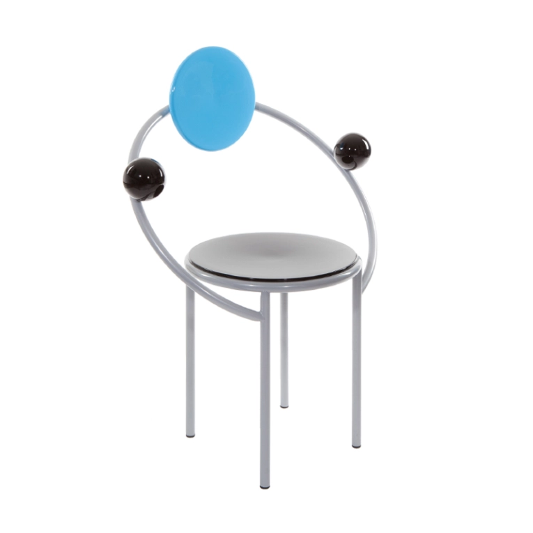 Chaise FIRST Bleu et noir  MEMPHIS MILANO