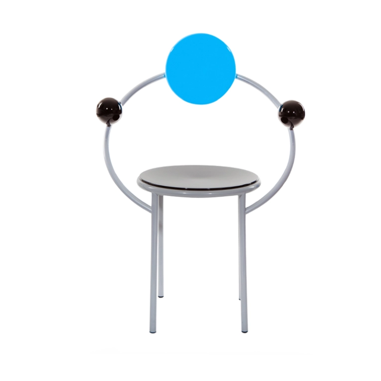 Chaise FIRST Bleu et noir  MEMPHIS MILANO