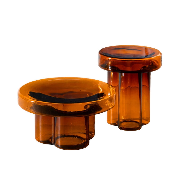 Table d'appoint guéridon SODA H 45 Vert pétrole MINIFORMS