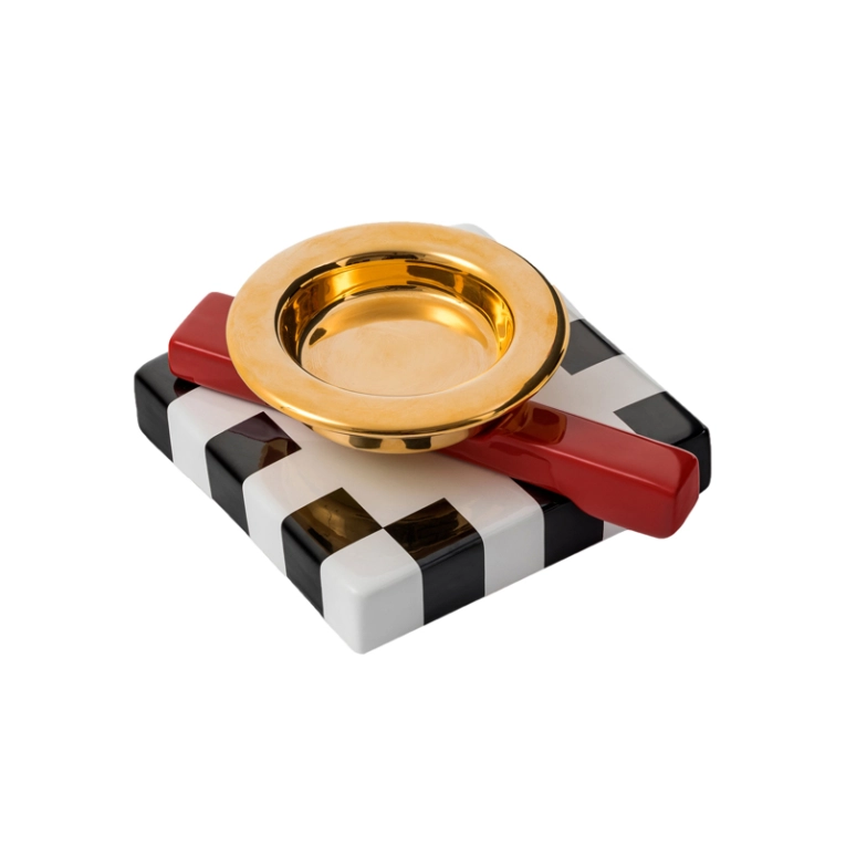 Accessoire de cuisine Cendrier SQUASH Doré MEMPHIS MILANO