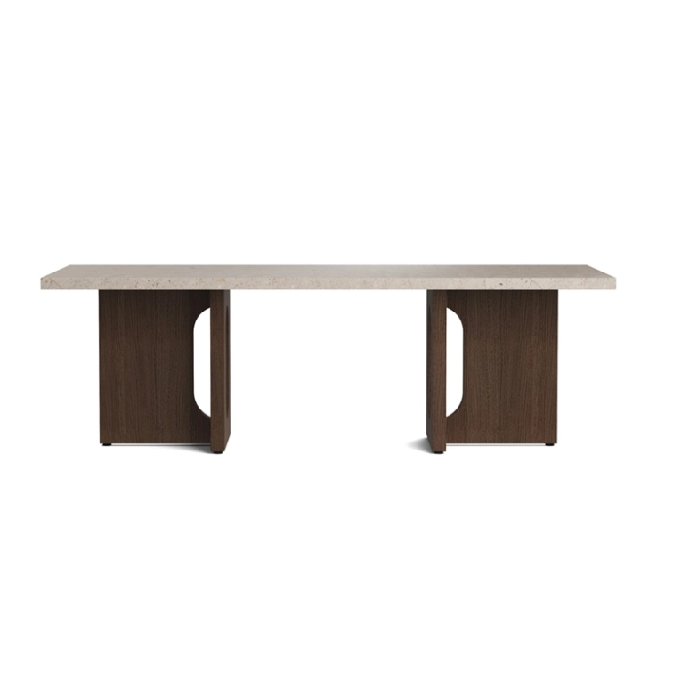 Table basse ANDROGYNE bois & pierre Pierre Kunis Breccia/ chêne foncé AUDO COPENHAGEN