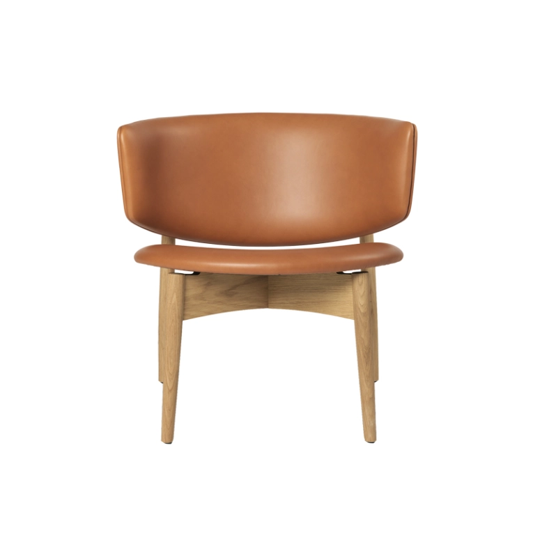 Fauteuil HERMAN LOUNGE CUIR Cuir cognac FERM LIVING