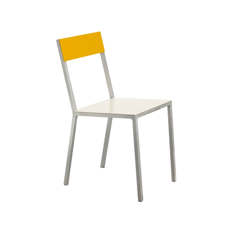Chaise ALU Blanc/ jaune VALERIE OBJECTS