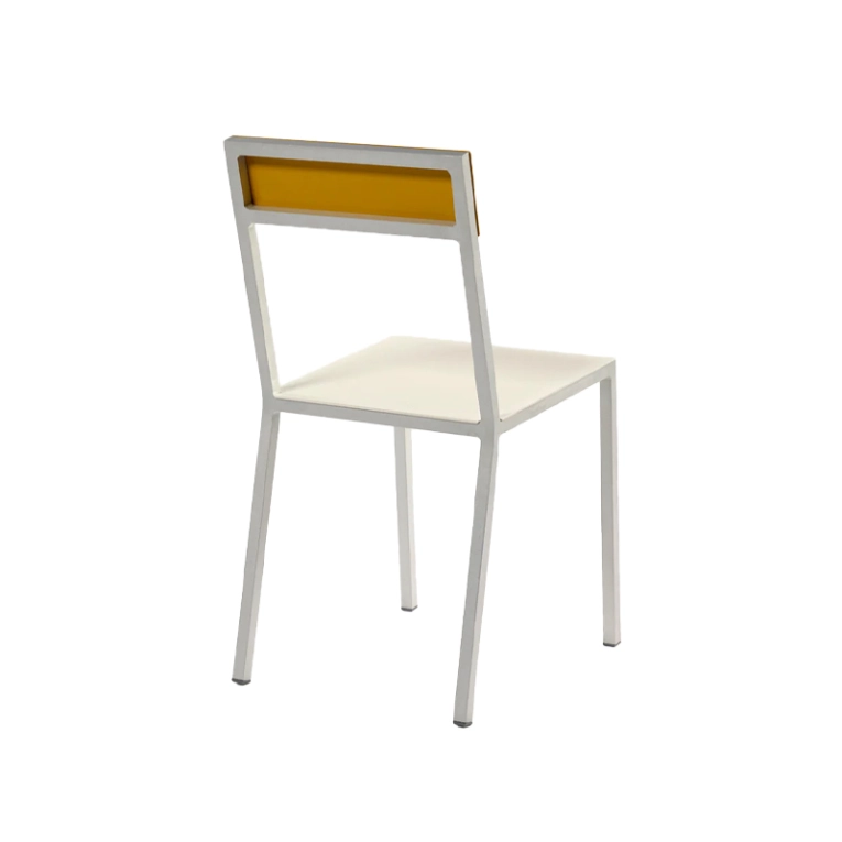 Chaise ALU Blanc/ jaune VALERIE OBJECTS