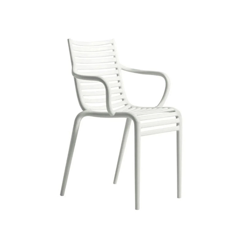 Chaise PIP-e GREEN avec accoudoirs Blanc DRIADE