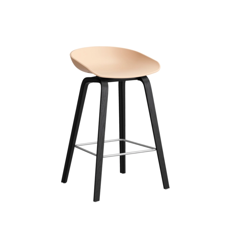 Tabouret haut ABOUT A STOOL AAS 32 H65 Pale peach HAY