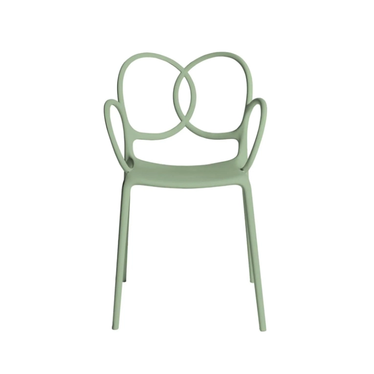 Chaise SISSI avec accoudoirs Vert DRIADE