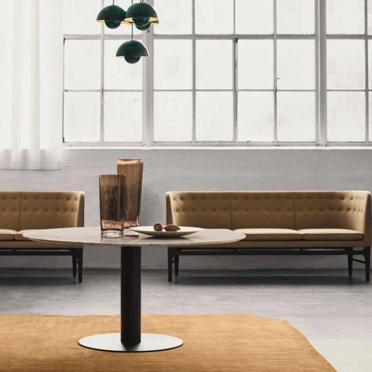 Table IN BETWEEN SK20 Marbre Carrara blanc AND TRADITION