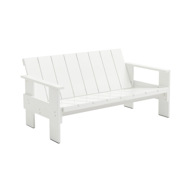 Banc extérieur CRATE LOUNGE Blanc HAY