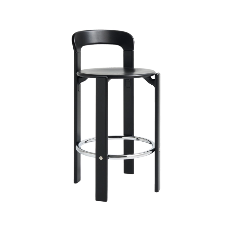 Tabouret haut REY H 65 Noir HAY