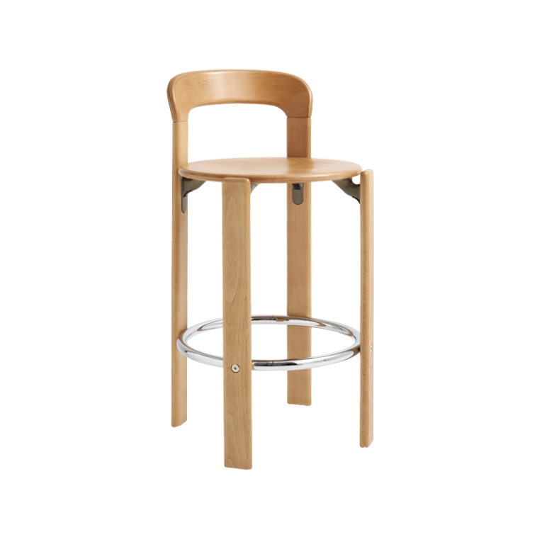 Tabouret haut REY H 65 Hêtre doré HAY