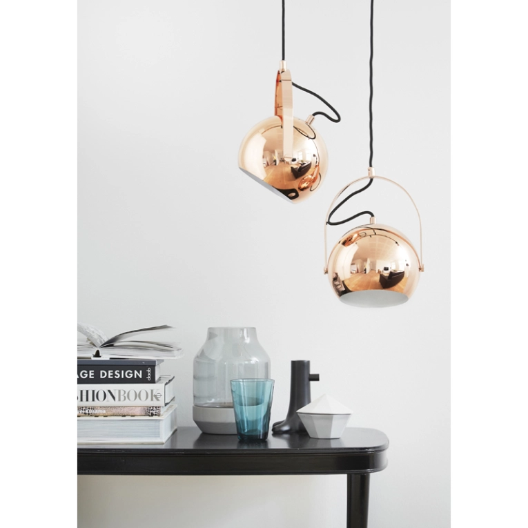 Suspension BALL avec poignée Ø 19 Noir mat FRANDSEN