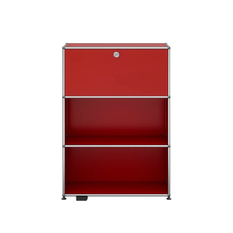 Meuble de rangement USM HALLER E M58 Rouge rubis USM USM HALLER