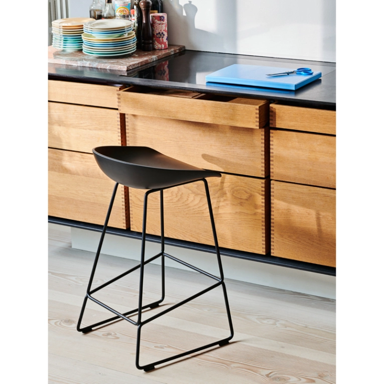 Tabouret haut ABOUT A STOOL AAS 38 H65 Teal green HAY