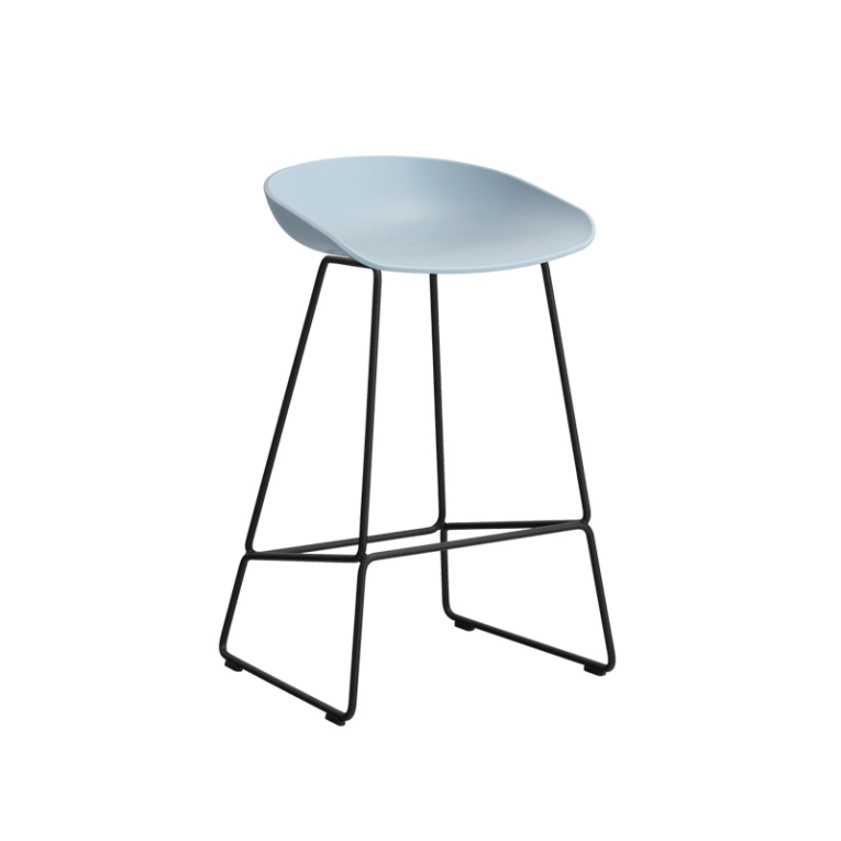 Tabouret haut ABOUT A STOOL AAS 38 H65 Slate blue HAY