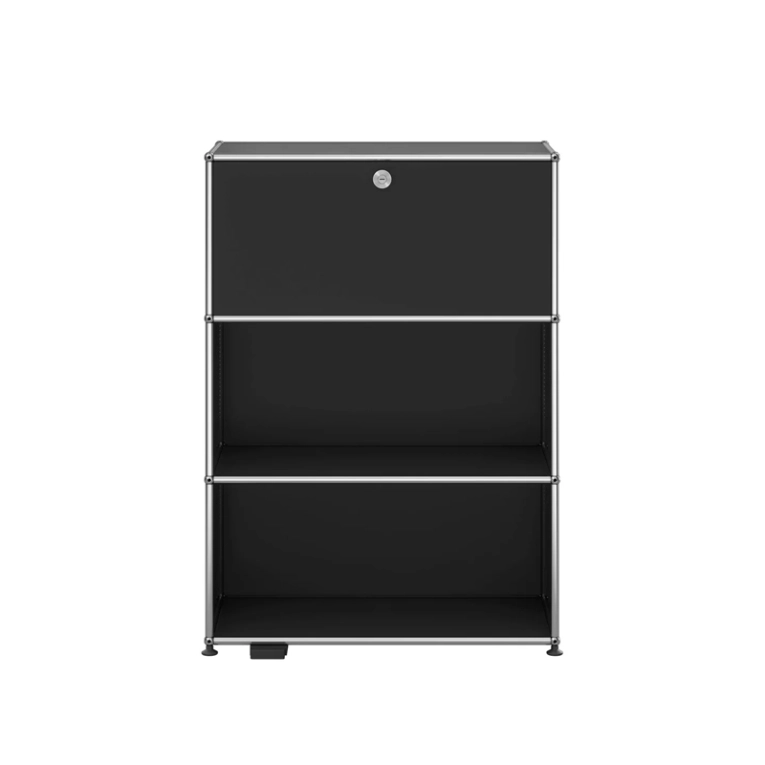 Meuble de rangement USM HALLER E M58 Noir graphite USM HALLER