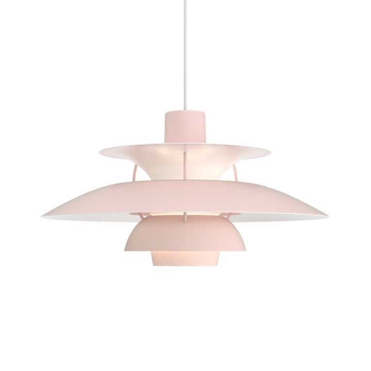 Suspension PH 5 Rose pâle LOUIS POULSEN