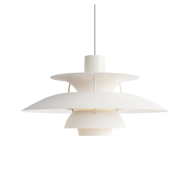 Suspension PH 5 Monochrome blanc LOUIS POULSEN