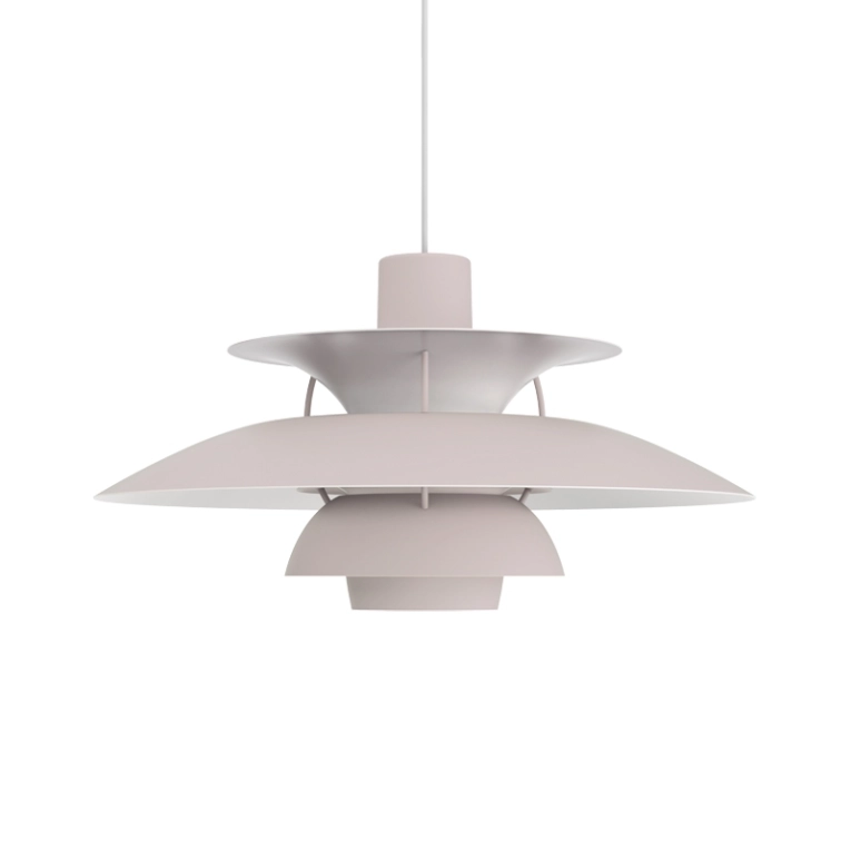 Suspension PH 5 Monochrome gris oyster LOUIS POULSEN