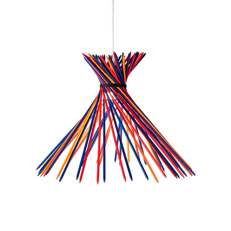 Suspension PIC-A-STIC Bleu-rouge vif/ Orange vif INGO MAURER