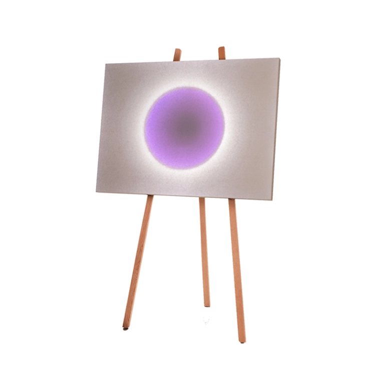 Lampadaire MOODMOON framed avec trépied Blanc INGO MAURER