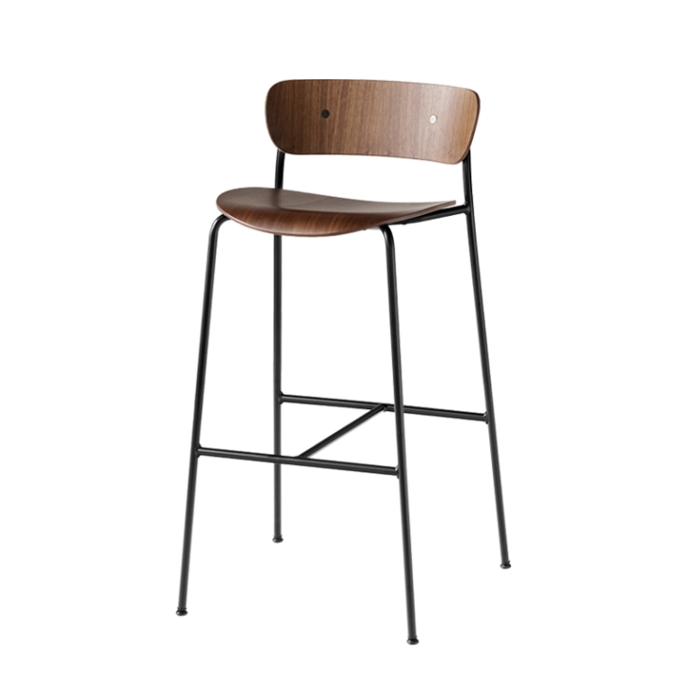 Tabouret haut PAVILION AV9 Noyer AND TRADITION