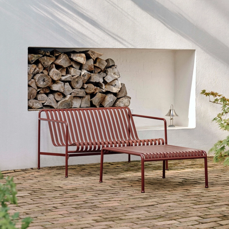 Table basse extérieur Table basse PALISSADE Rouge fer HAY