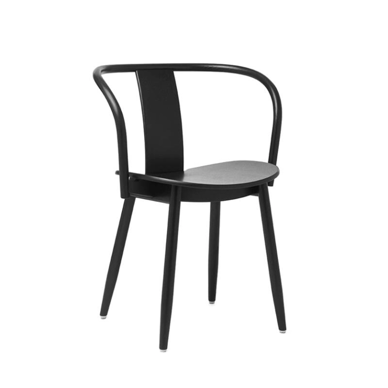 Chaise ICHA CHAIR Noir MASSPRODUCTIONS