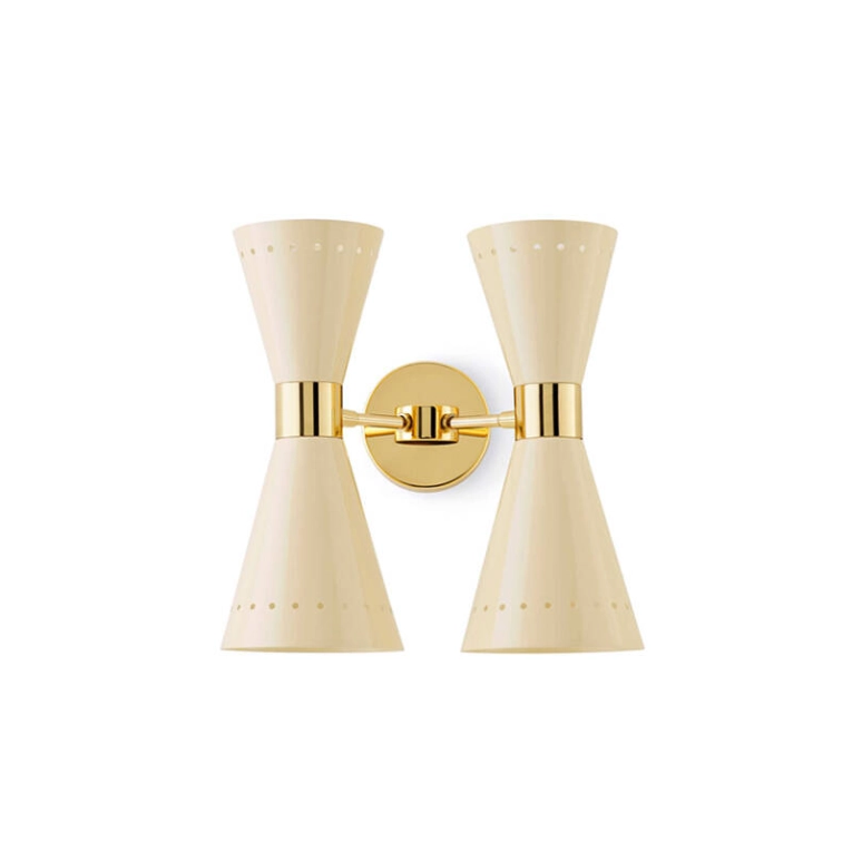 Applique MEGAFONO double Ivoire STILNOVO